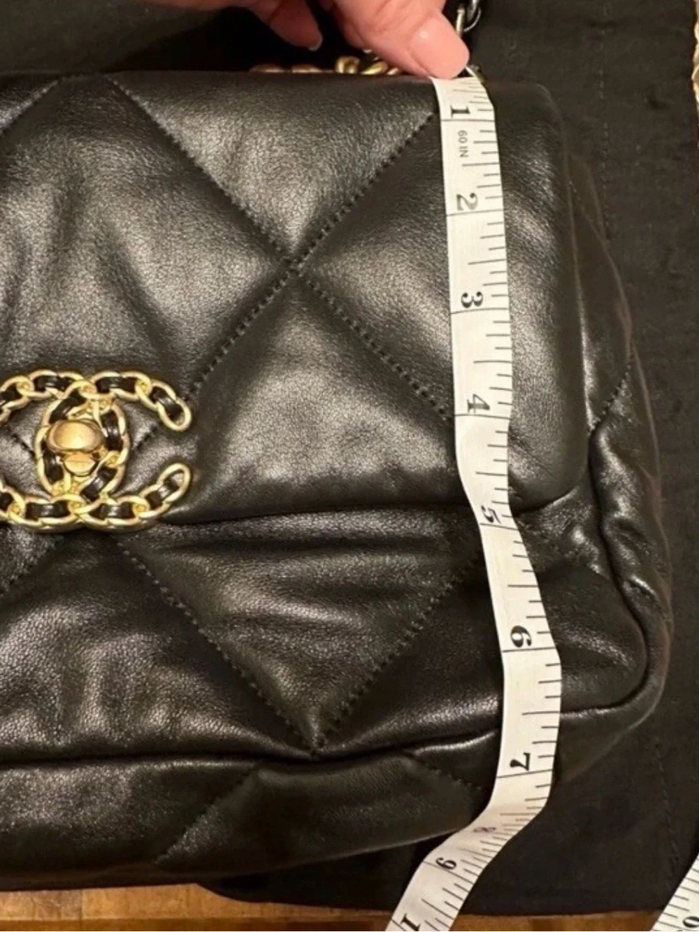 CHANEL 19 FLAPBAG SM LAMBSKIN BAG